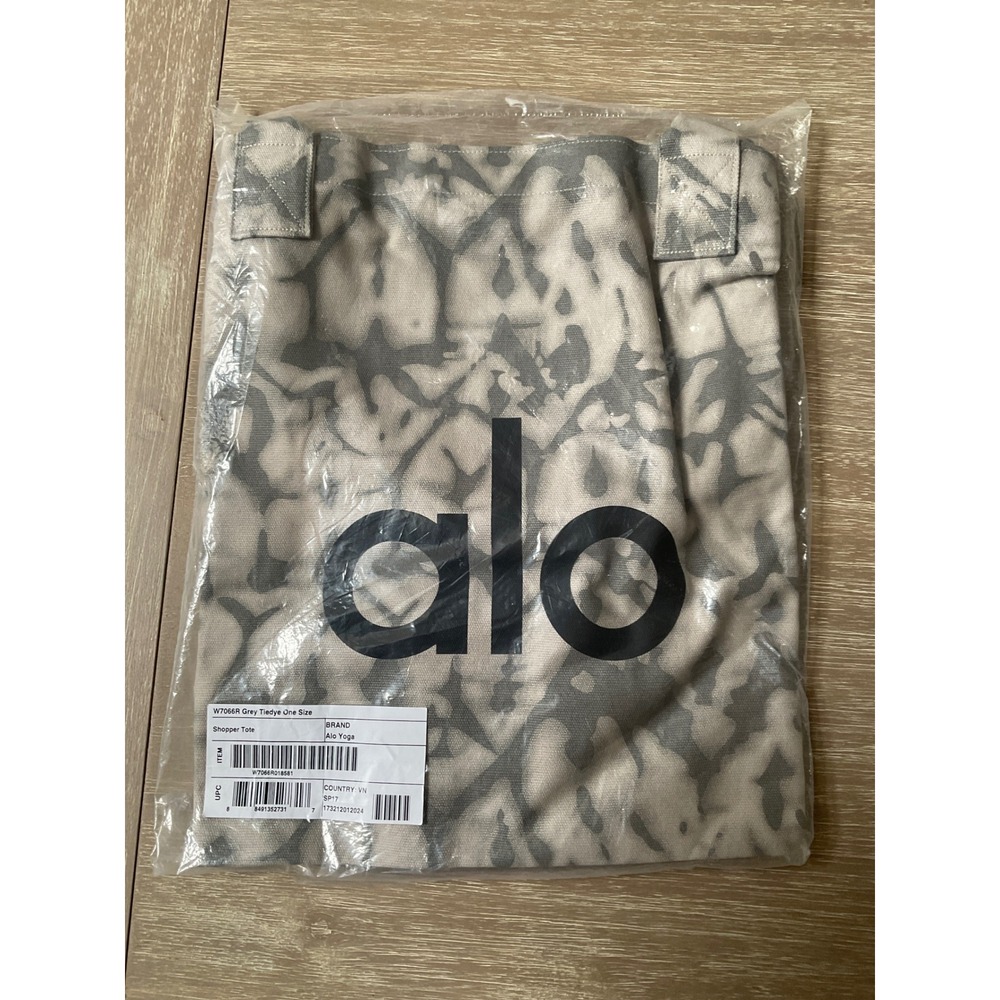 Alo Yoga Shopper Tote Grey Tiedye One Size New With Tags - Picture 4 of 5